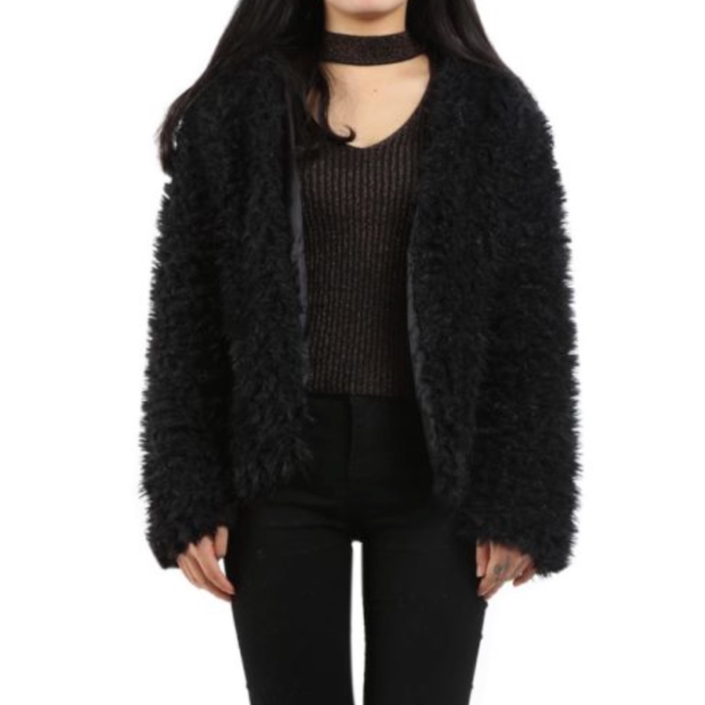 Shaggy Faux Fur Coat XS/S